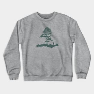 Walk in nature, being outdoors, hiking in pine tree forest Crewneck Sweatshirt